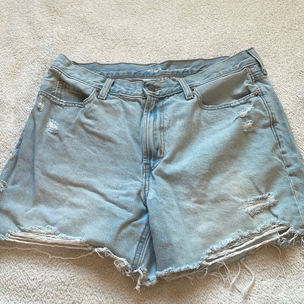 Old navy high rise slouchy straight shorts